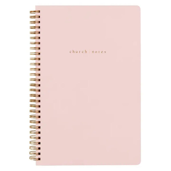 Church Notes Notebook - Blush Pink