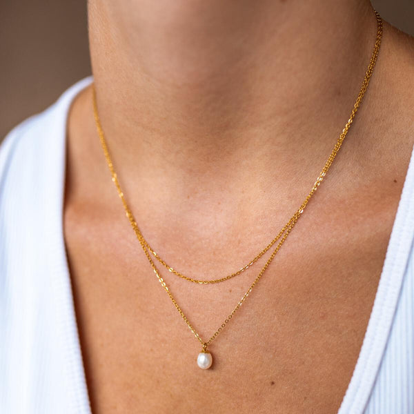 Pearl Diver Petite Necklace (Water Resistant)