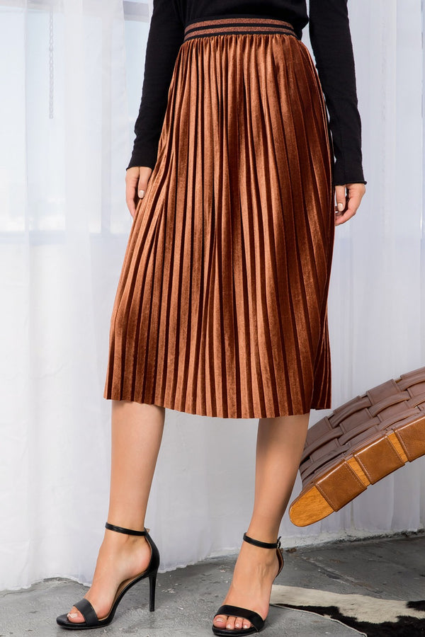 Velvet Hazelnut Skirt