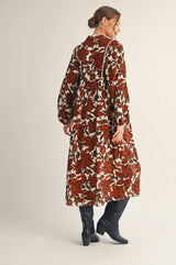 Rustling Leaves Maxi Dress