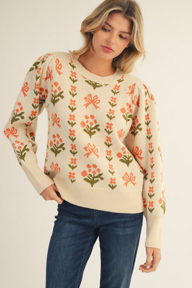 Petals and Poetry Sweater