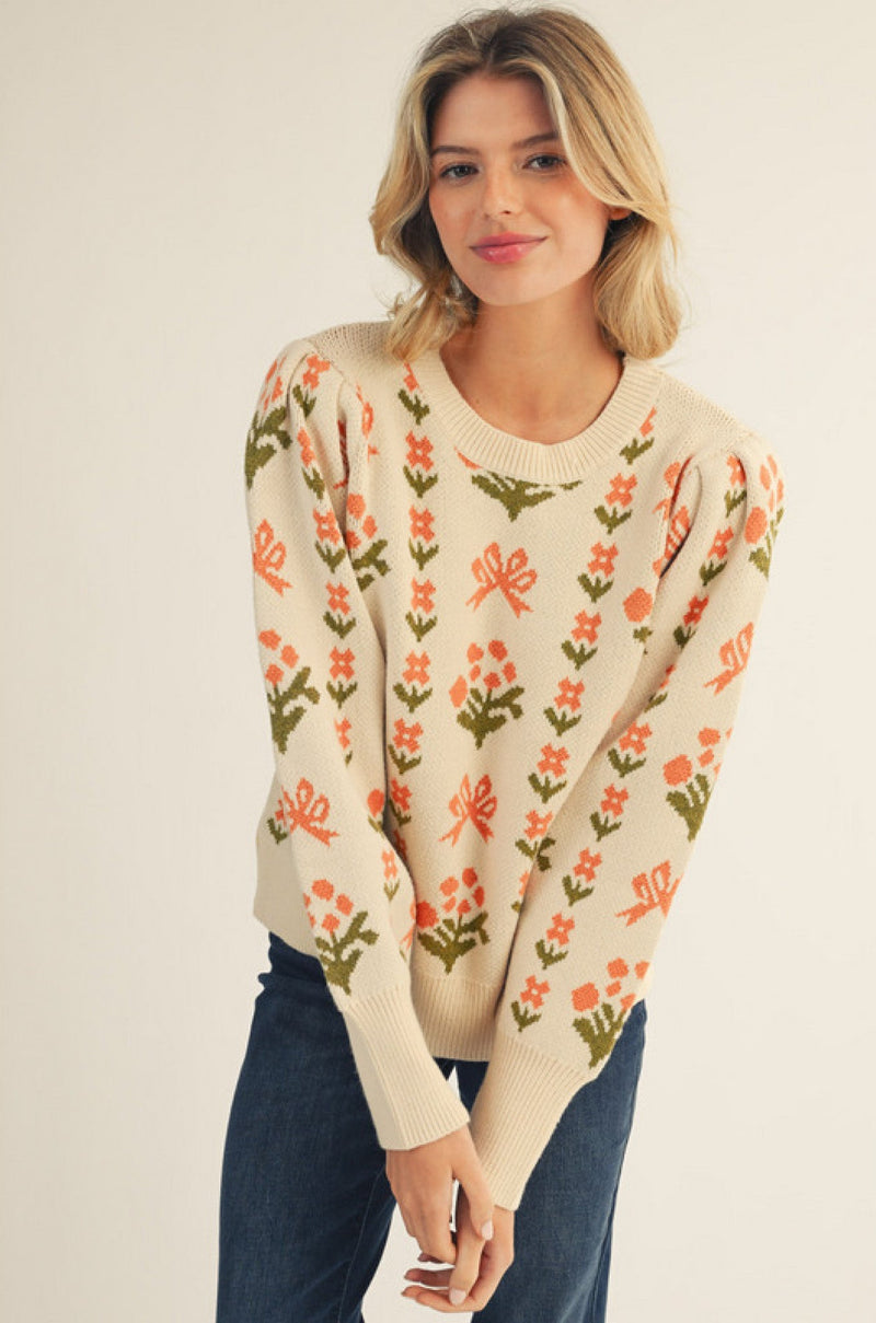 Petals and Poetry Sweater