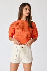 Alina Cropped Crochet Top