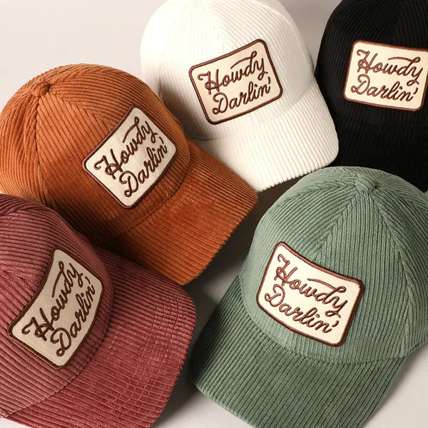 Howdy Darlin' Corduroy Ball Cap