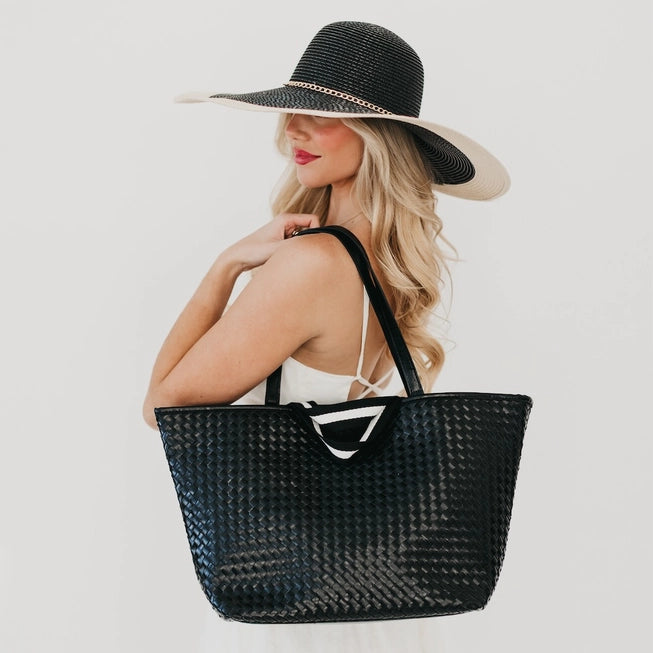 Woven Tiffany Organizer Tote Bag