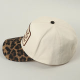 Howdy Darlin' Embroidered Leopard Brim Trucker Hat