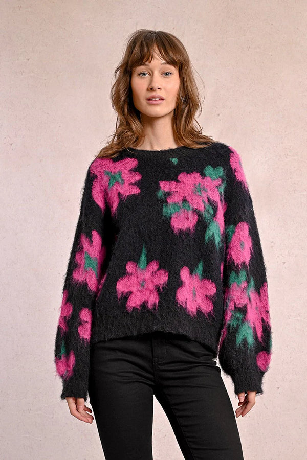 Midnight Bloom Sweater