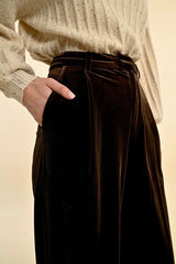 Flowing Velvet Panne Pants