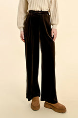 Flowing Velvet Panne Pants