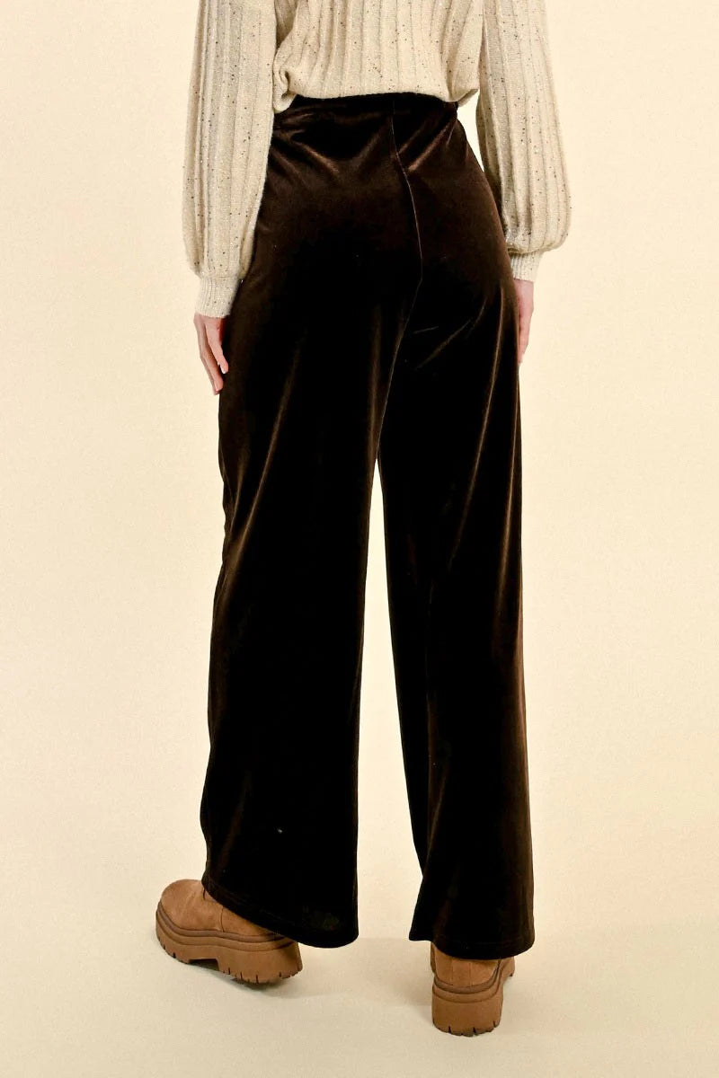 Flowing Velvet Panne Pants