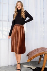 Velvet Hazelnut Skirt