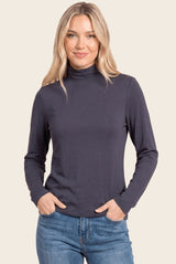 Presley Fleece Mock Neck