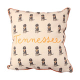 Bluetick Coonhound Tennessee Gingham Pillow