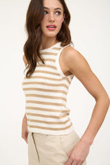 Coastal Stripe Sleeveless Sweater