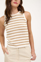Coastal Stripe Sleeveless Sweater
