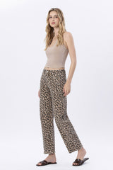 Leopard Barrel Jeans