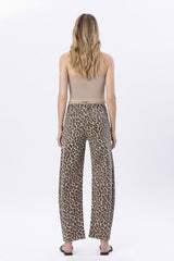 Leopard Barrel Jeans