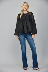Lace Applique Blouse