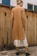Out West Faux Suede Duster