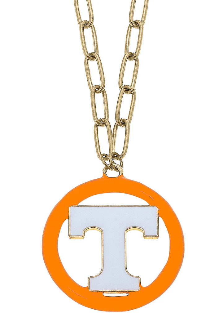 Tennessee Volunteers Logo Enamel Necklace (16")