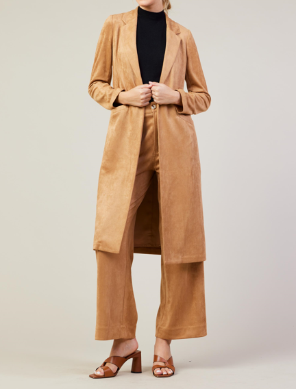 Out West Faux Suede Duster