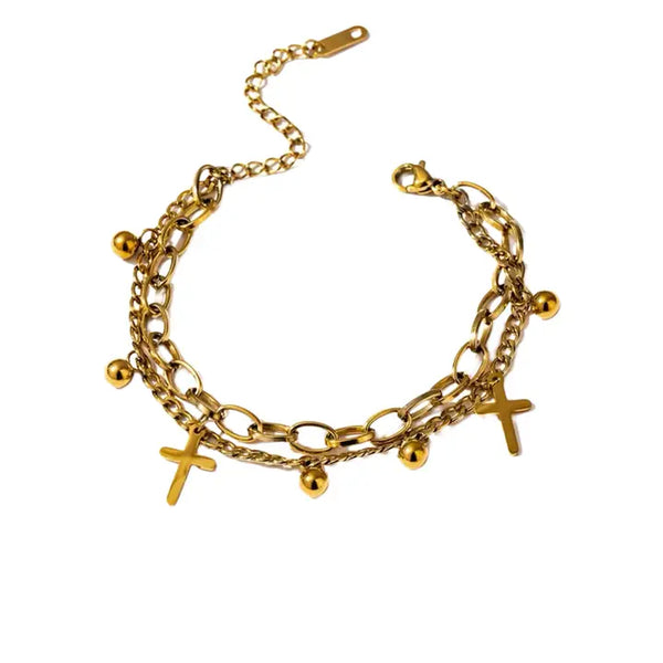 Cross Charm Bracelet