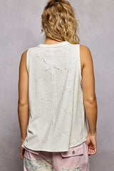 American Flag V-Neck Tank