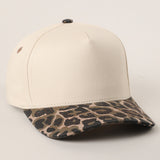 Two-Tone Leopard Print Trucker