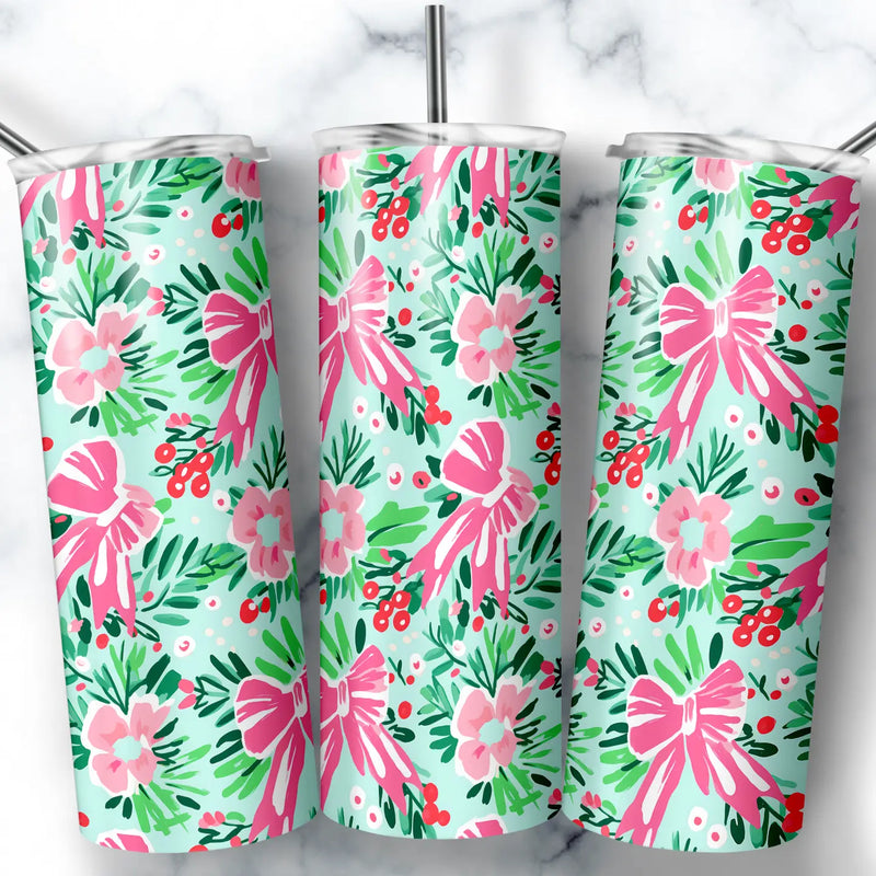 Holly Bows 20oz Tumbler