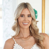 Maya Rhinestone Ball Bead Necklace