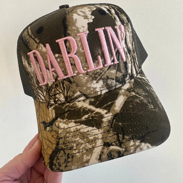 Darlin' Vintage Camo Trucker Hat