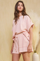 Cotton Candy Stripe Shorts