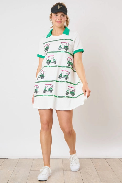 Can I Be Your Caddy Terry Cloth Dress