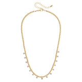 Maya Rhinestone Ball Bead Necklace