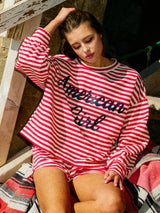 American Girl Stripe Pullover