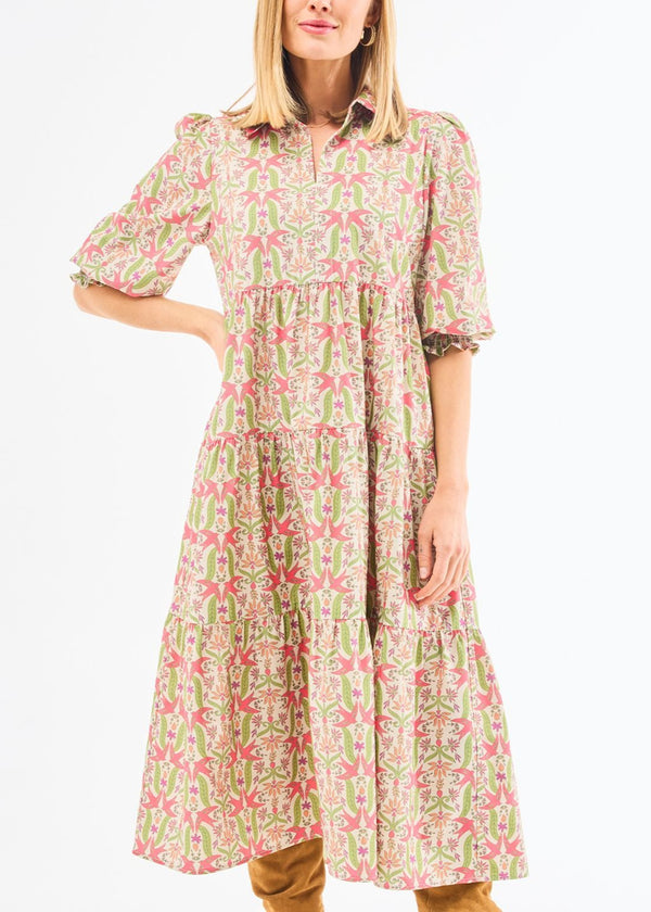 Eleanor Gossemar Wings Floral Dress