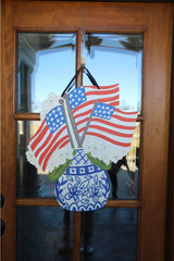 Chinoiserie Flags Doorhanger