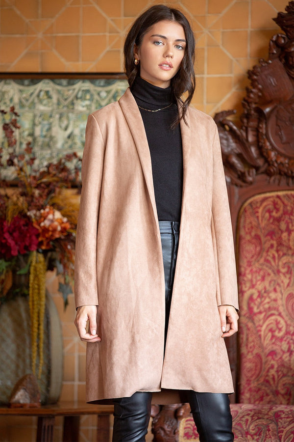 The Lisa Suede Cardigan