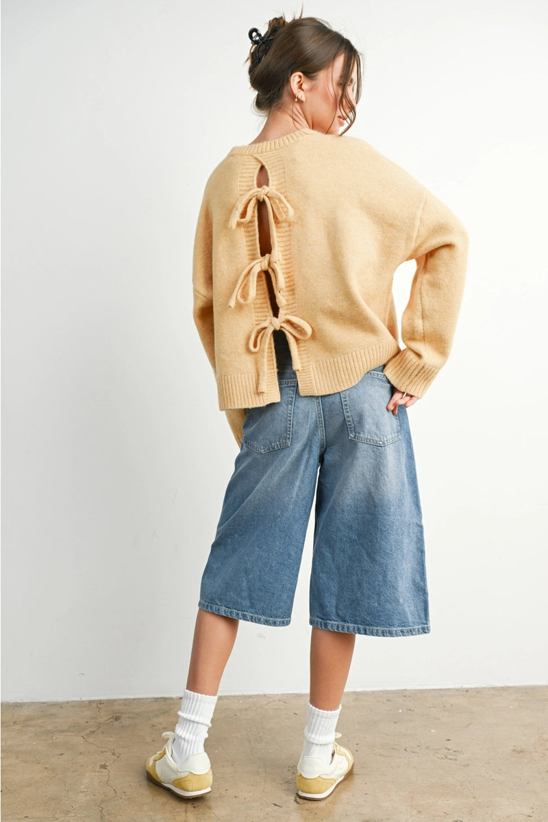 Marigold Tie Back Sweater