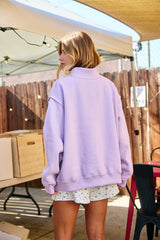 Jesus Embroidered Mock Neck Sweater