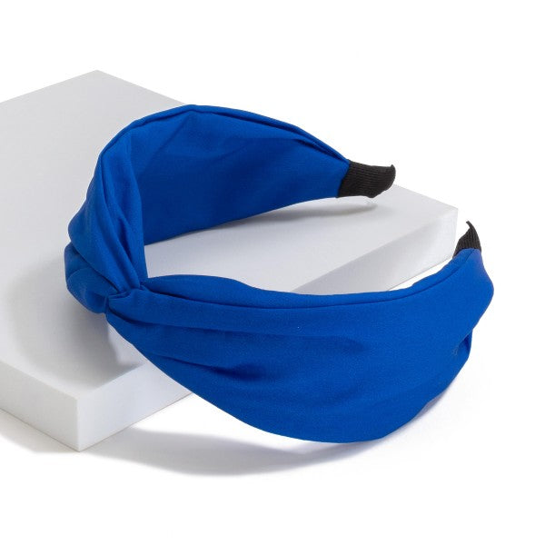 Solid Color Wide Twist Headband