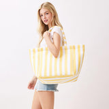 Coastal Stripe Terry Cloth Tote