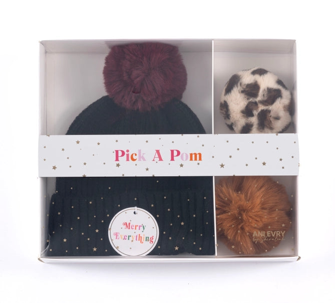 Pick A Pom Hat Boxed Set