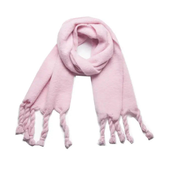 Chunky Solid Tassel Scarf (3 Colors)