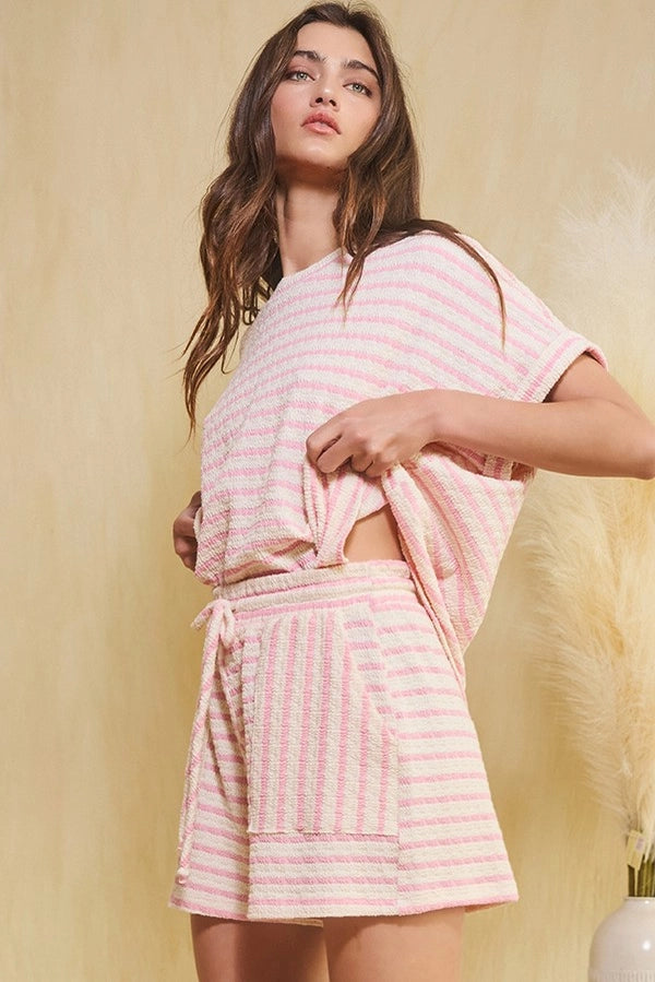 Cotton Candy Stripe Shorts