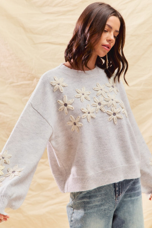 Jenny Flower Sweater