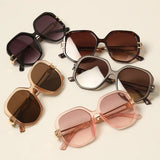 Geometric Frame Sunglasses