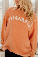 Thankful Corded Sweatshirt