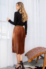 Velvet Hazelnut Skirt