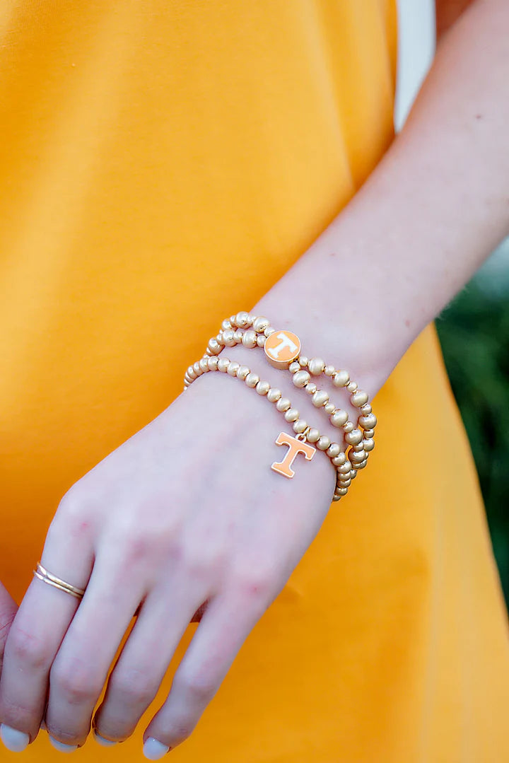 Tennessee Vols Ball Bead Stretch Bracelet